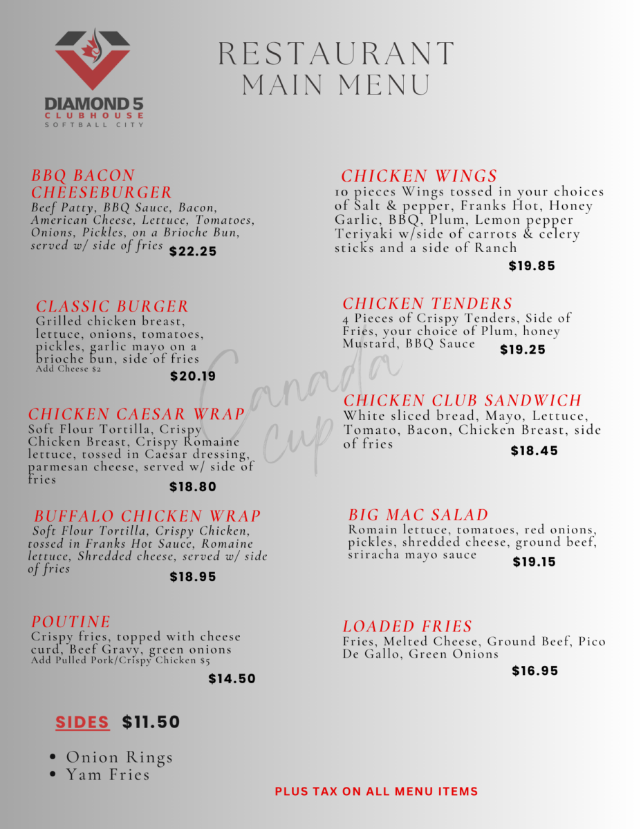 main menu